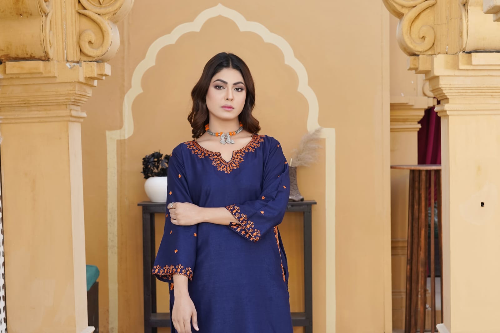 Pocket Embroidery 2-Piece Suit - The Mak's Store