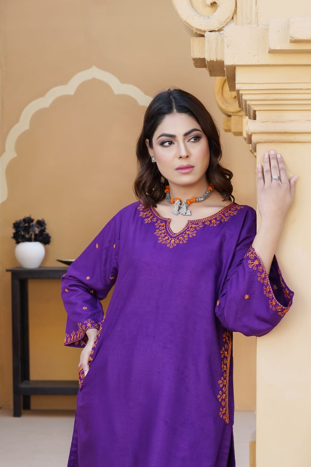 Pocket Embroidery 2-Piece Suit - The Mak's Store
