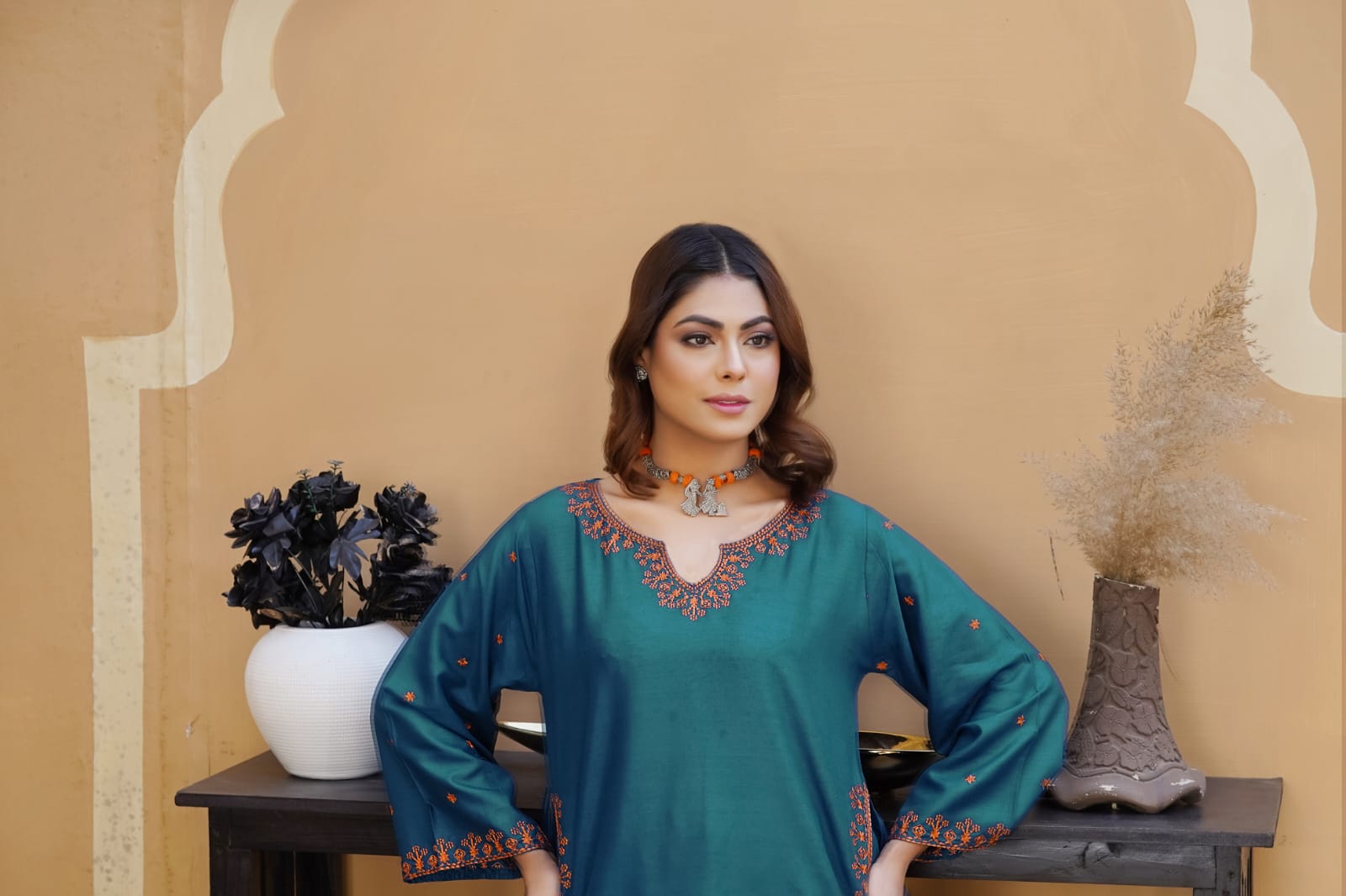 Pocket Embroidery 2-Piece Suit - The Mak's Store