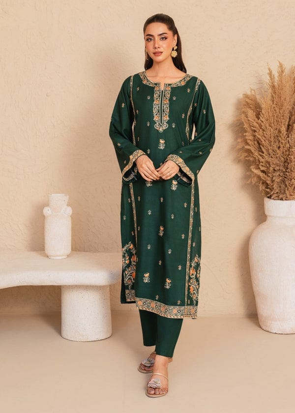 MULTI GREEN EMBROIDERED 2PC