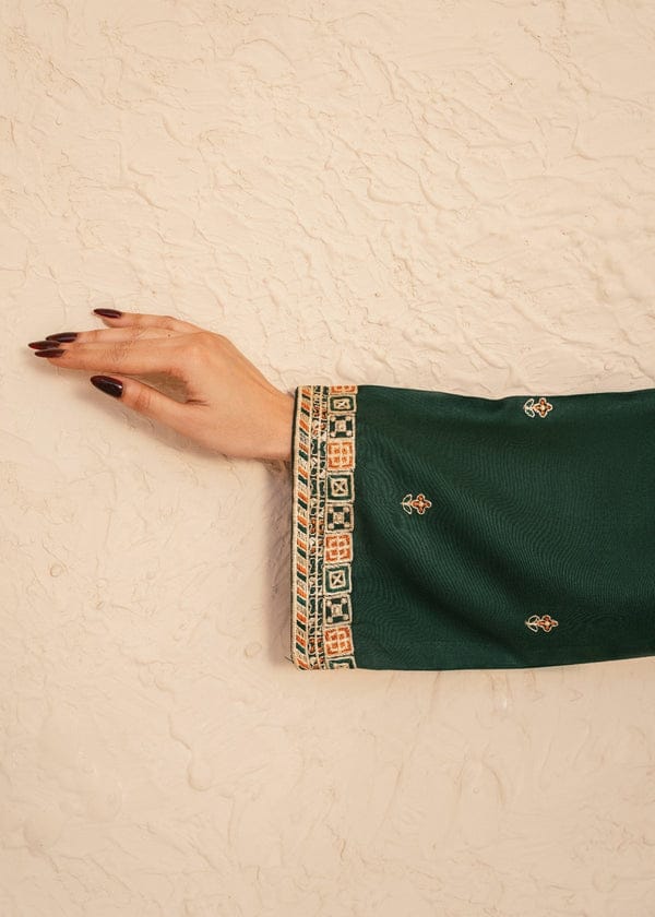 MULTI GREEN EMBROIDERED 2PC
