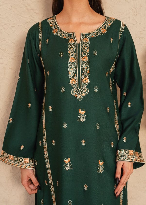 MULTI GREEN EMBROIDERED 2PC