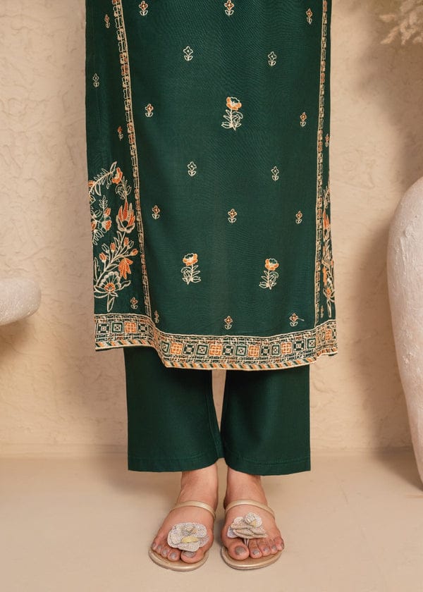 MULTI GREEN EMBROIDERED 2PC