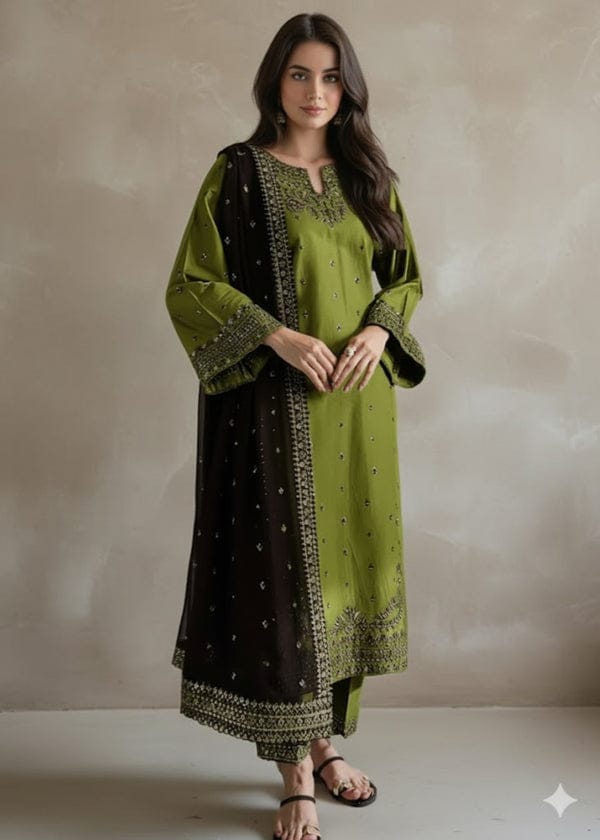 MAYAL EMBROIDERY 3PC