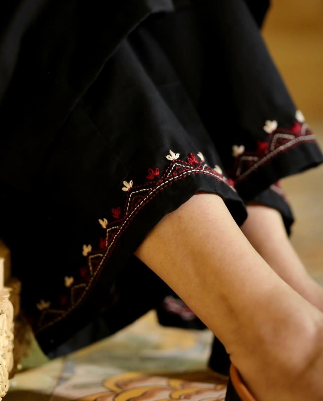 SINDHI EMB LONG LENGHT  EMBROIDERY PLAZO