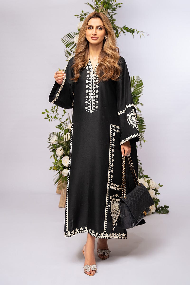 BLACK SPARKLE EMBROIDERY 2PC