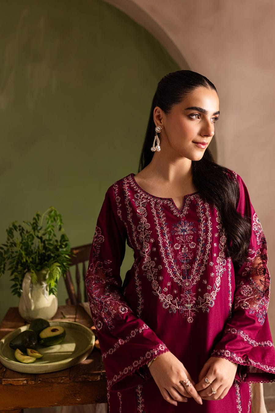 ZEENAT EMBROIDERY 2PC (HEAVY EMBROIDERY)