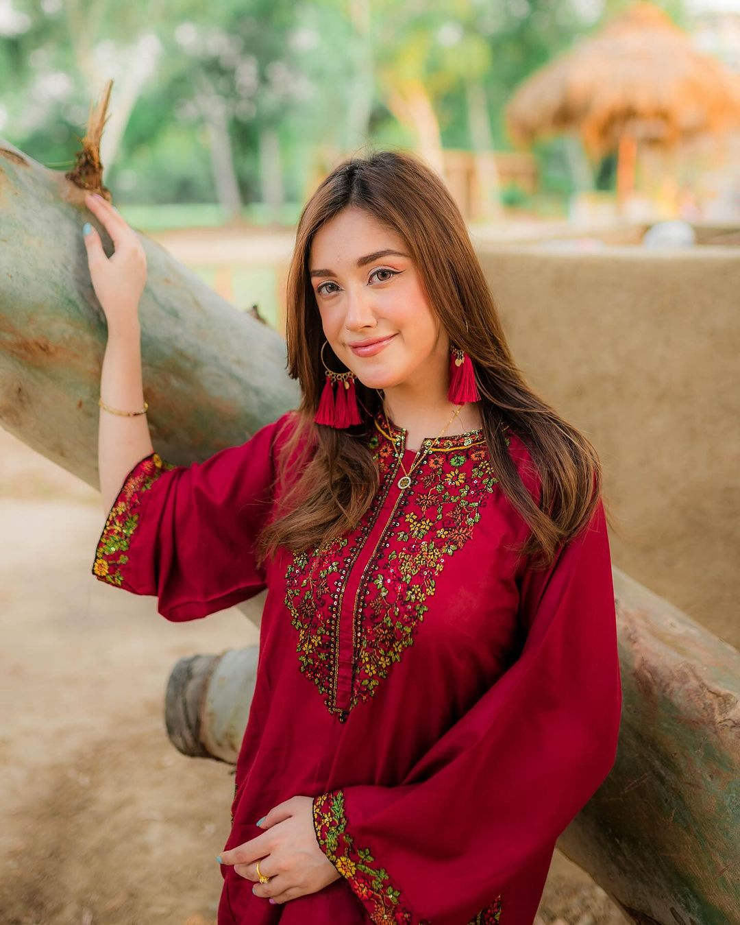 Pocket Sequence Embroidery 2-Piece Set - The Mak's Store