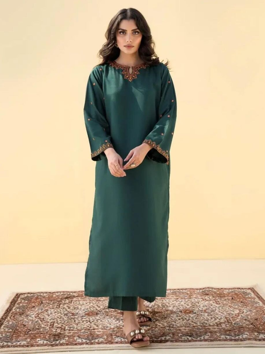 AFREEN Embroidered 2-Piece Dress - The Mak's Store